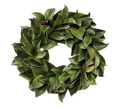 Faux Magnolia Leaf Wreath | Pottery Barn | Pottery Barn (US)