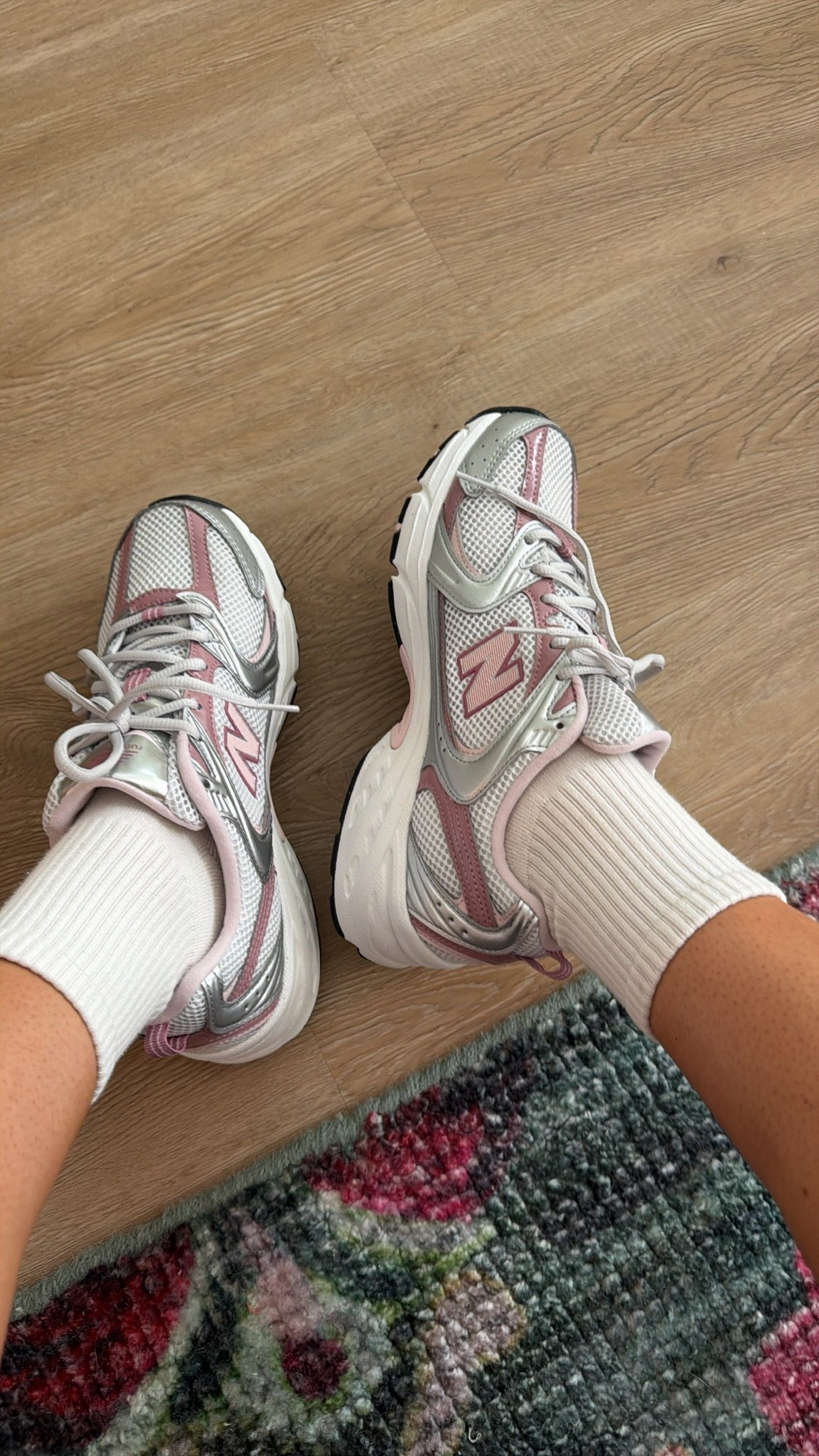 my fave style sneakers on sale! i wear the 9! love the pink/mauve/silver combo

#LTKSeasonal #LTKActive #LTKSaleAlert