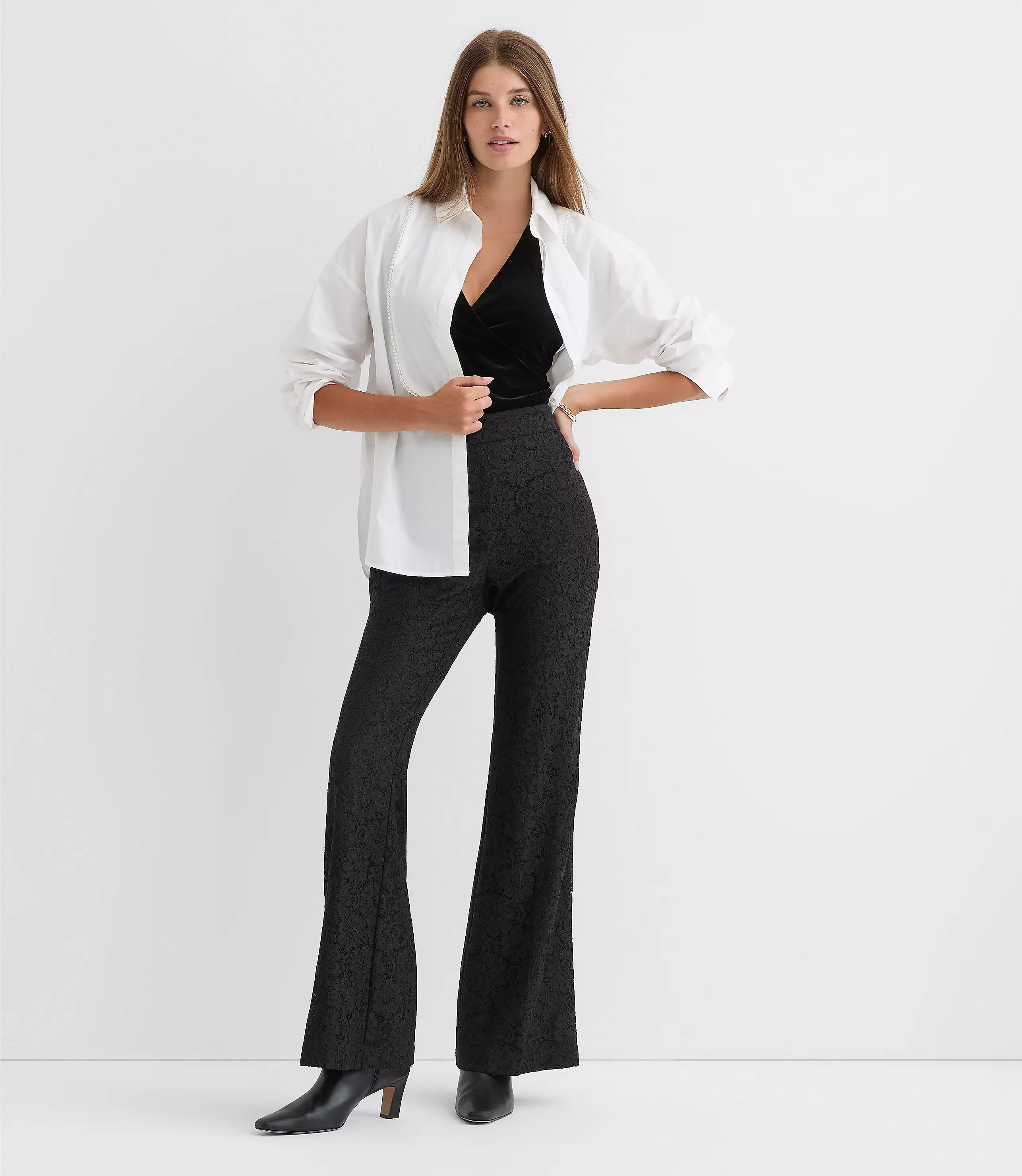 Flare Pants in Lace | LOFT
