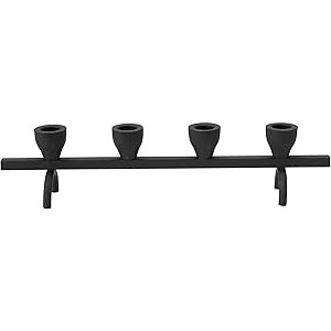 Bloomingville Textured Metal, Black (Holds 4 Tapers) Candle Holder | Amazon (US)