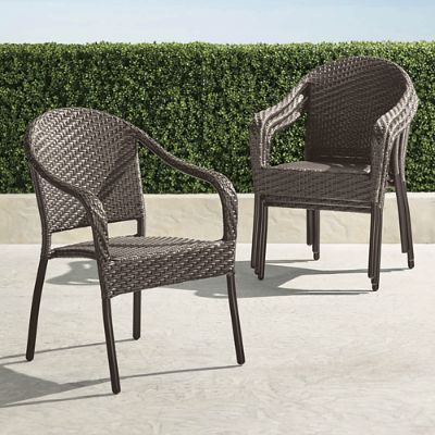 Cafe Curved Back Stacking Chairs, Set of Four | Frontgate