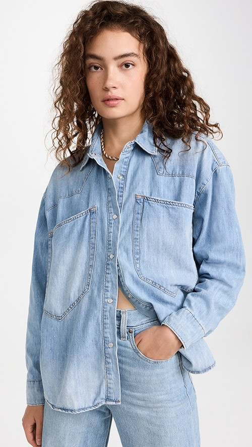 One Teaspoon Revolver Oversized Denim Shirt | SHOPBOP | Shopbop