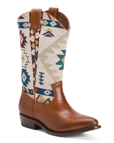 Leather and canvas boot | Marshalls