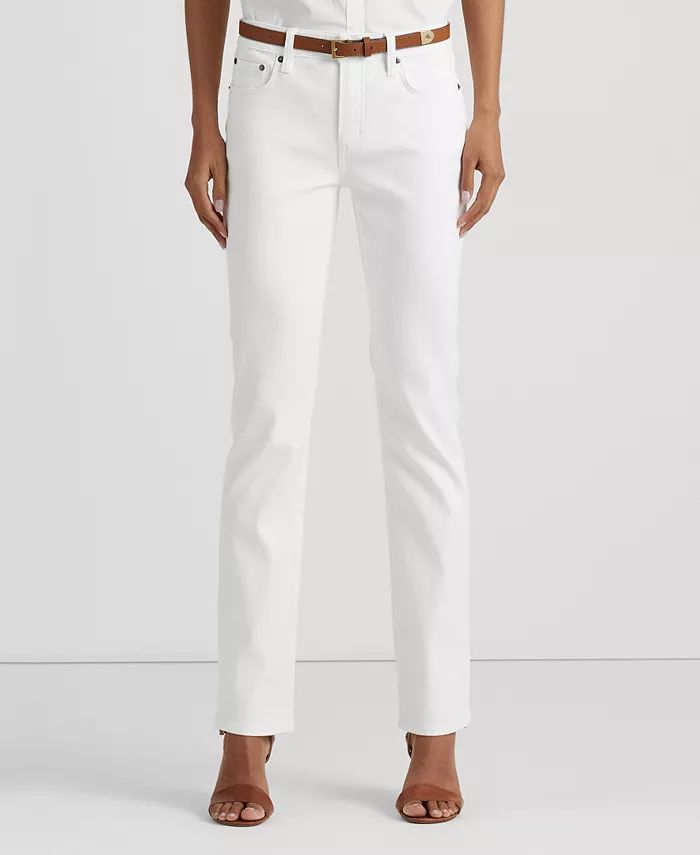 Super Stretch Premier Straight Jeans, Regular and Short Lengths | Macy's
