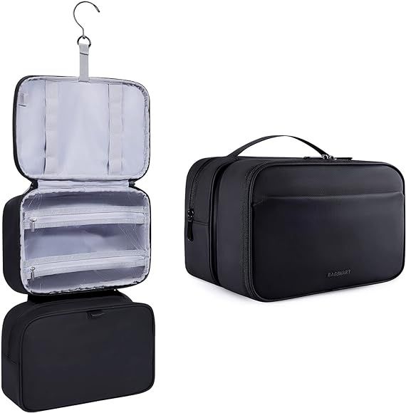 BAGSMART Toiletry Bag for Men, Hanging Travel Toiletry Organizer Large Dopp Kit for Men, Water Re... | Amazon (US)