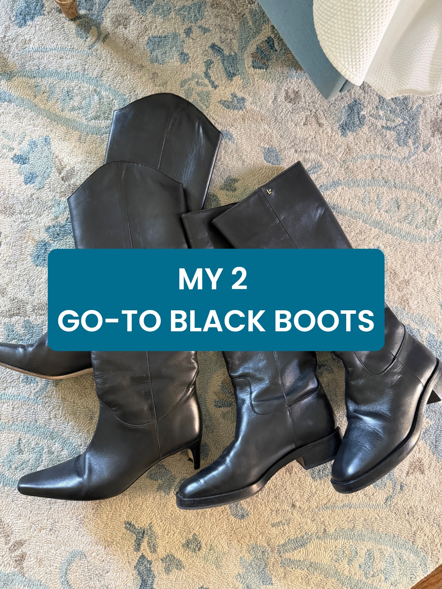The two black leather boots I rotate between! 

#LTKWorkwear #LTKSaleAlert
