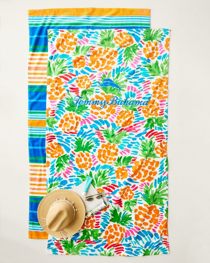Beach Picnic & Painterly Pineapple Beach Towels - Set of 2 | Tommy Bahama