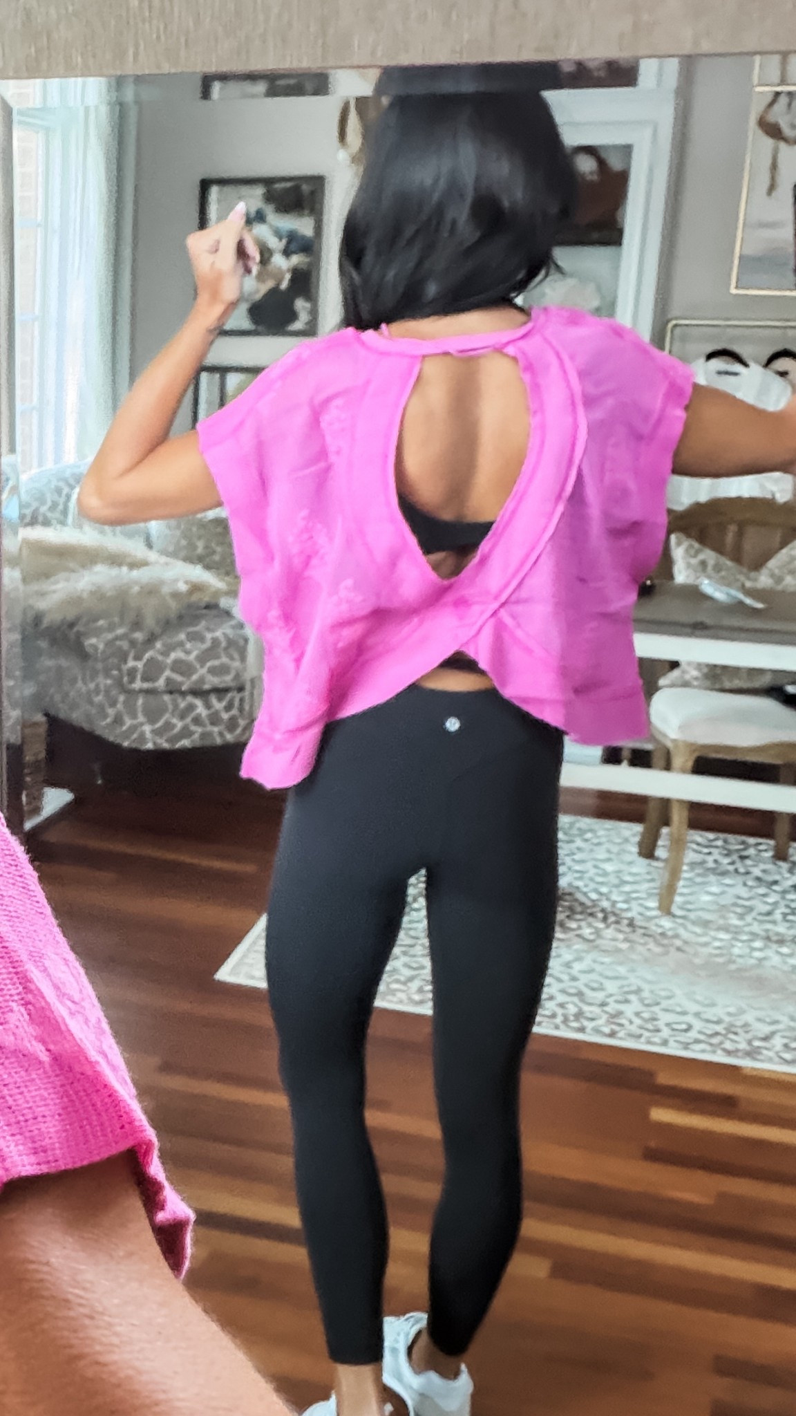 Absolutely love the back of this lace workout top !

#LTKFindsUnder100 #LTKActive #LTKfitnessgoals