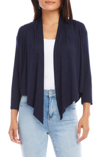 Click for more info about Calli Draped Open Front Cardigan