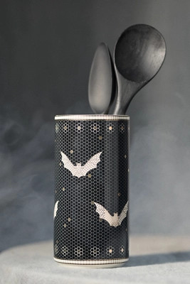 The Bistro Tile Stoneware Vase: Halloween Edition | Anthropologie (US)