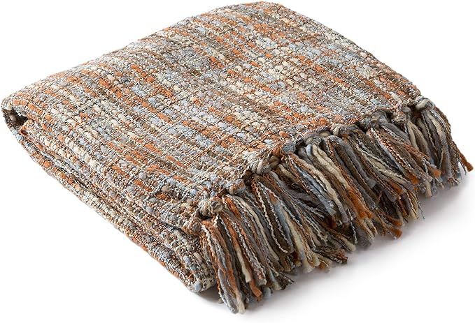 Artistic Weavers Sylvia Throw Blanket 50 by 60-Inch, Rust | Amazon (US)