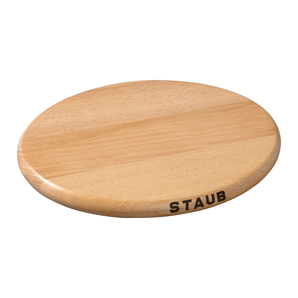 Staub Oval Magnetic Wood Trivet | Sabavi Home