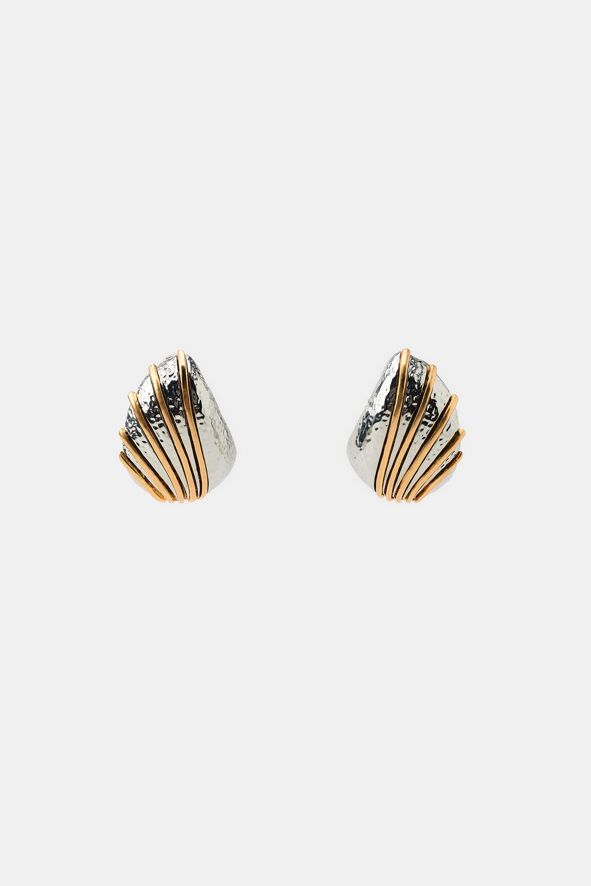 STRIPED COMBINATION EARRINGS | Zara US