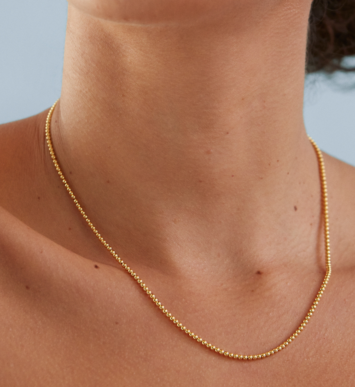 Bobble Chain Necklace Adjustable 41-46cm/16-18' | Monica Vinader (Global)