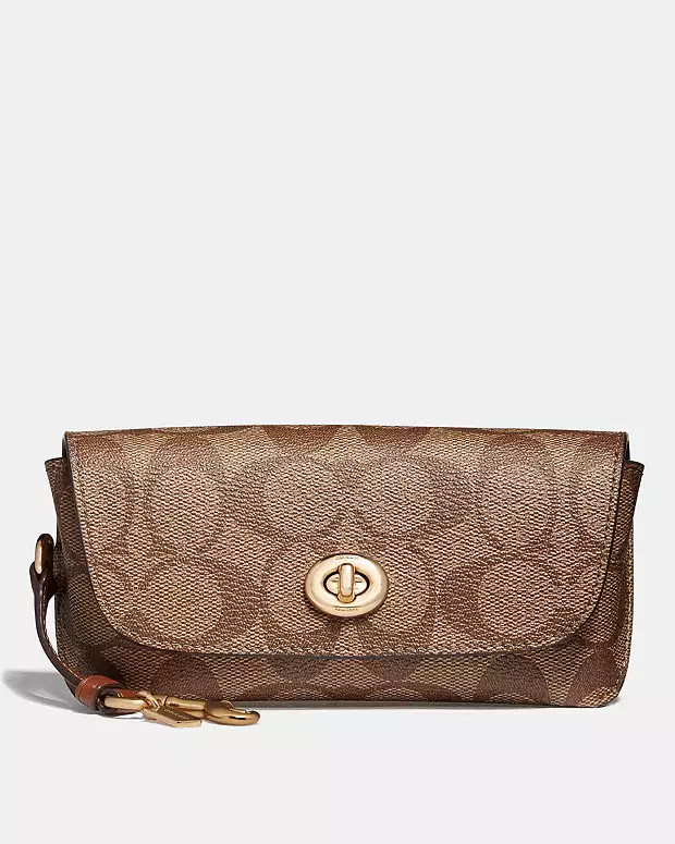 Sunglass Case In Signature Canvas | Coach Outlet US