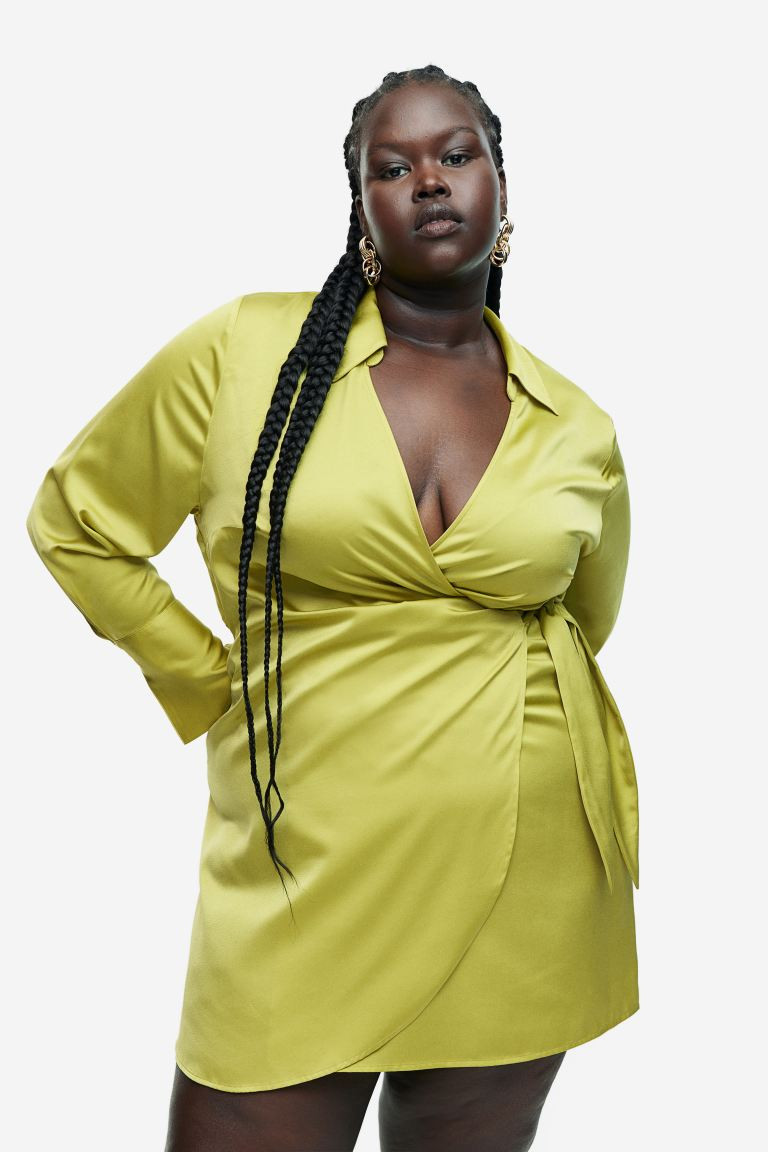Satin Wrap Dress | H&M (US + CA)