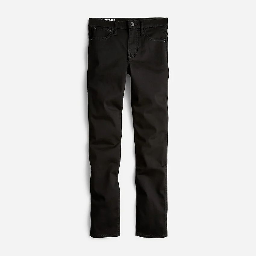9" mid-rise vintage slim-straight jean in Stay Black wash | J.Crew US
