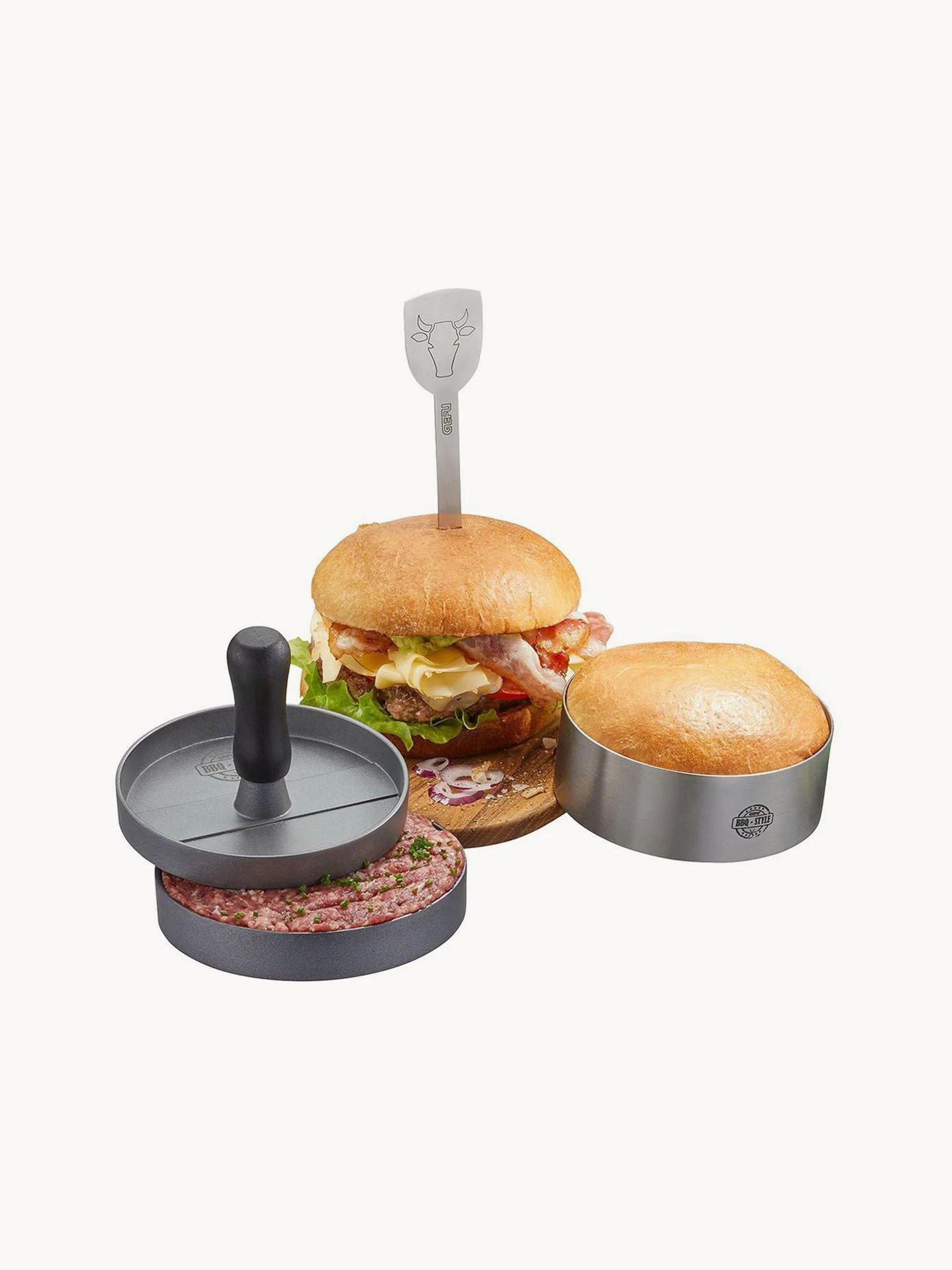 Grill-Set Burger, 3er-Set | Westwing EU