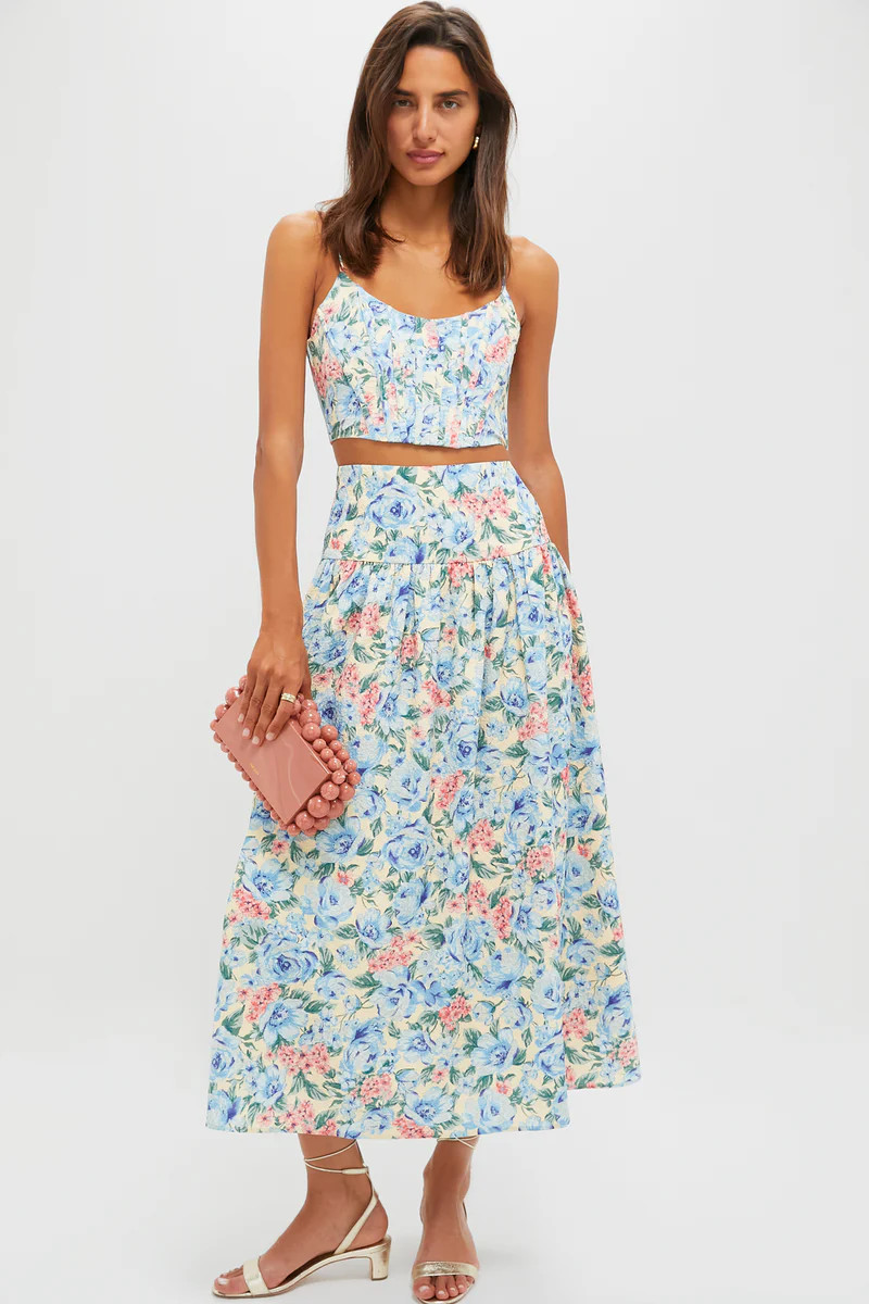 Blue Multi Maxi Skirt | Tuckernuck (US)