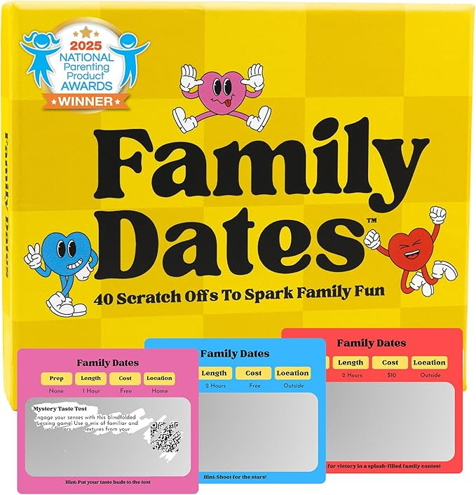 Family Dates 40 Scratch Off Cards – Fun Activities & Date Night Ideas for Kids and Parents – ... | Amazon (US)