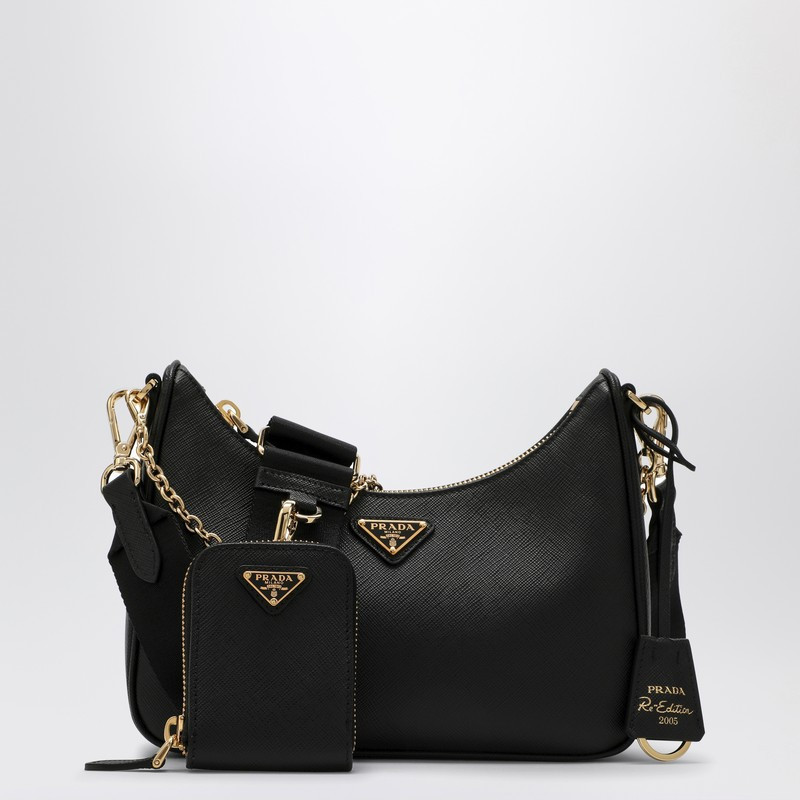 Re-Edition 2005 black leather bag | The Double F