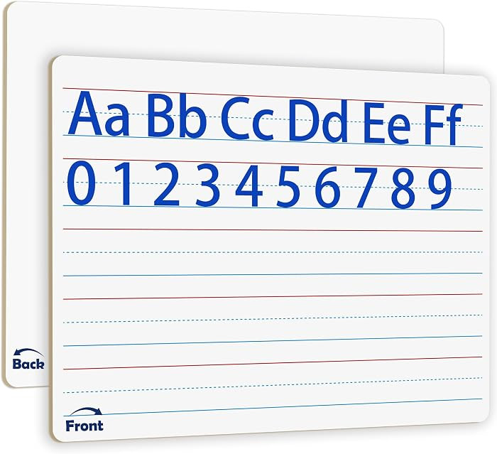 2pack 9x12 inches Dry Erase Board Lapboard Reusable Lined Erasable Ruled Writing Note Pad Lapboar... | Amazon (US)