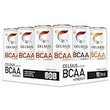 CELSIUS BCAA +Energy Sparkling Post-Workout Recovery & Hydration Drink, Variety Pack, 12oz. Slim Can | Amazon (US)