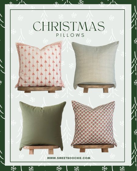Christmas pillow combinations. 
Holiday pillows 

#LTKHoliday #LTKSeasonal #LTKhome