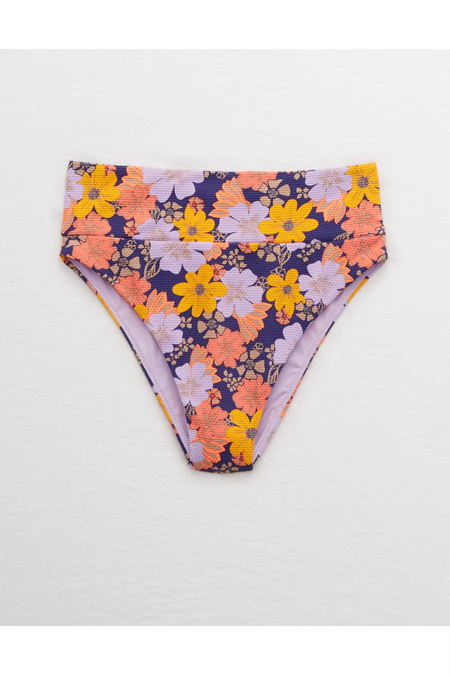 Aerie Pique High Cut Cheeky Bikini Bottom | American Eagle Outfitters (US & CA)