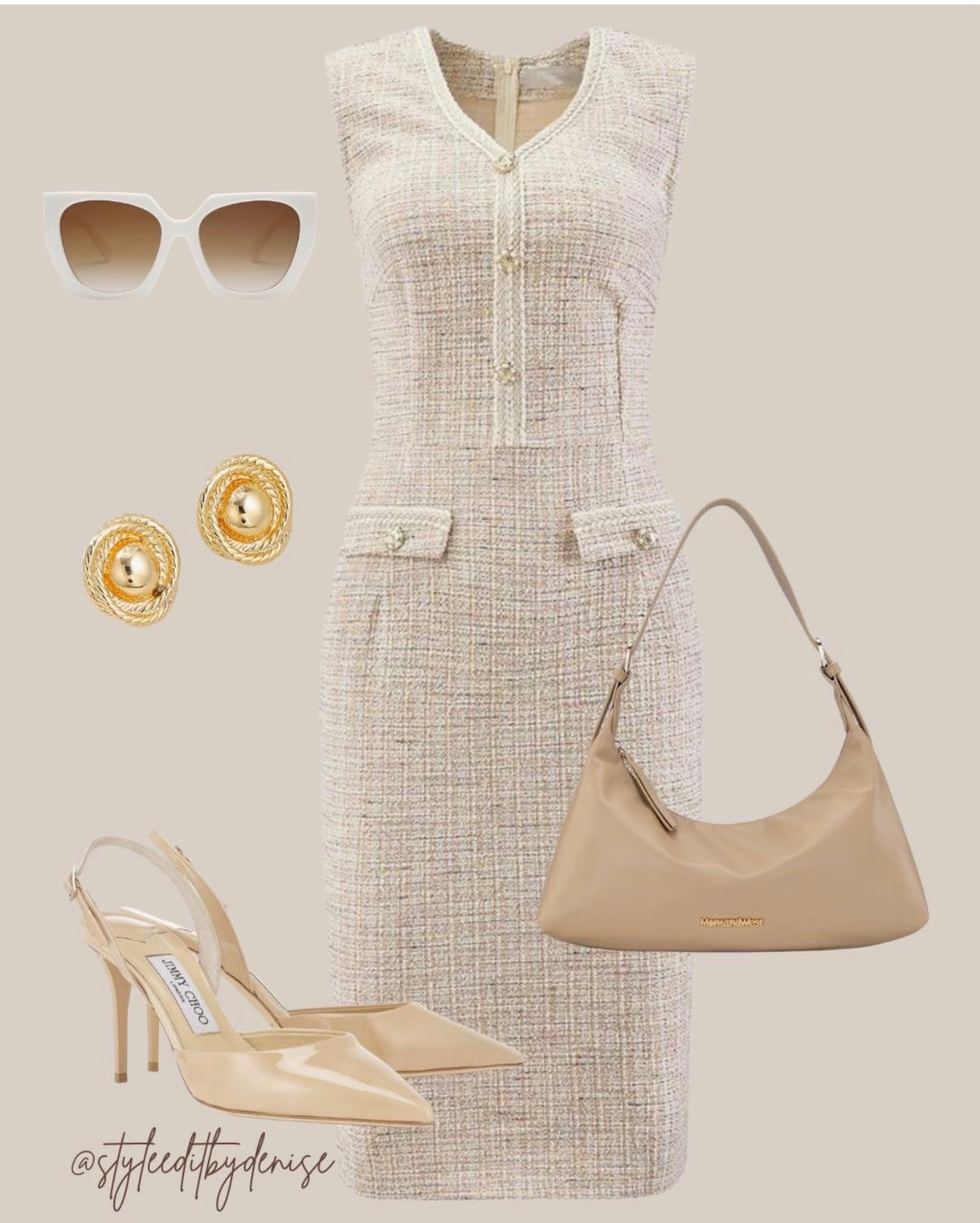 Tweed Feminine Neutral Edit — 
a soft, structured moment that feels elevated without effort, the kind of piece I reach for when I want something polished but still easy — the pieces that make me feel like myself, even on the simplest days when I am ready to go to the office— 

tweed dress 
neutral dress outfit ideas 
quiet luxury dress 
amazon fashion finds 
elevated neutrals chic 
minimal style 
curated amazon edit 
feminine neutrals soft textures 
elevated work outfit

 #QuietLuxe #ElevatedStyle #NeutralOutfits #AmazonFashion #LTKStyle