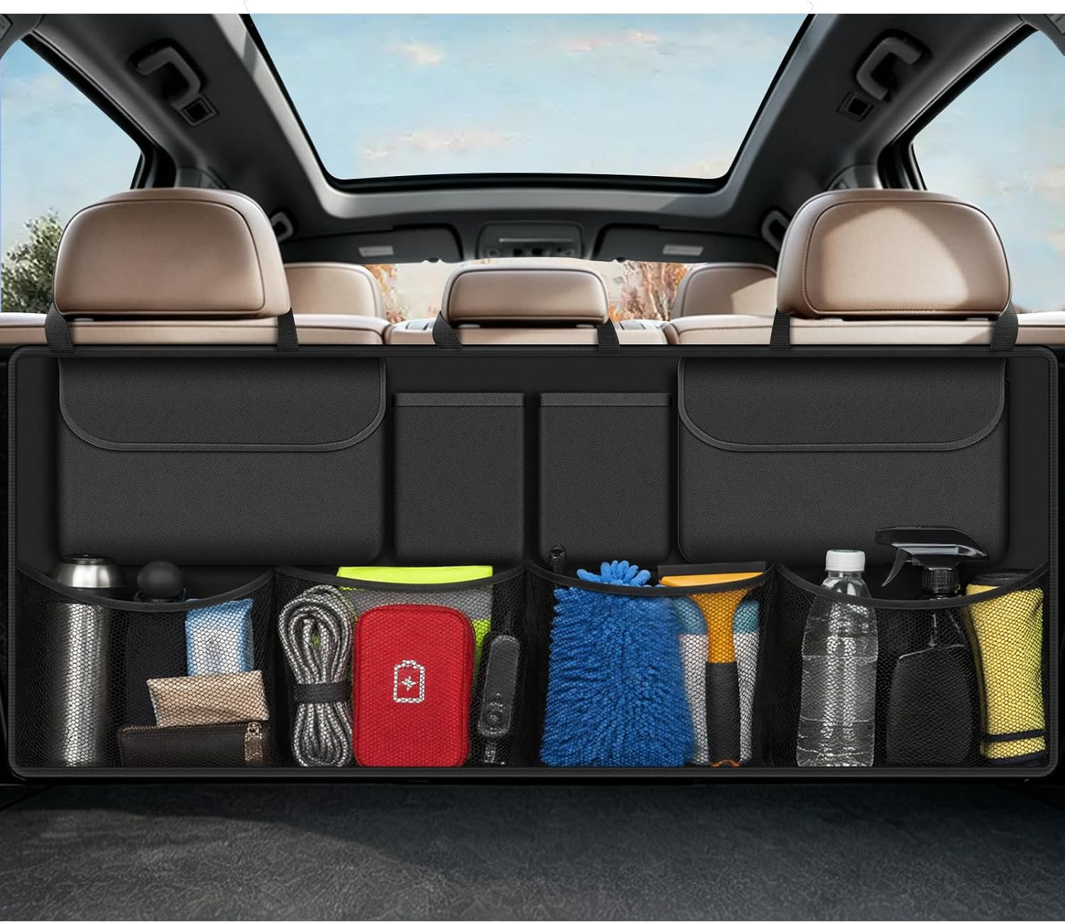 Car Trunk Organizer Large Capacity Backseat Trunk Organizer Storage for SUV | Amazon (US)