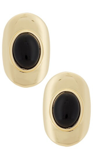 Lovers and Friends Gemma Stud Earrings in Metallic Gold. | Revolve Clothing (Global)