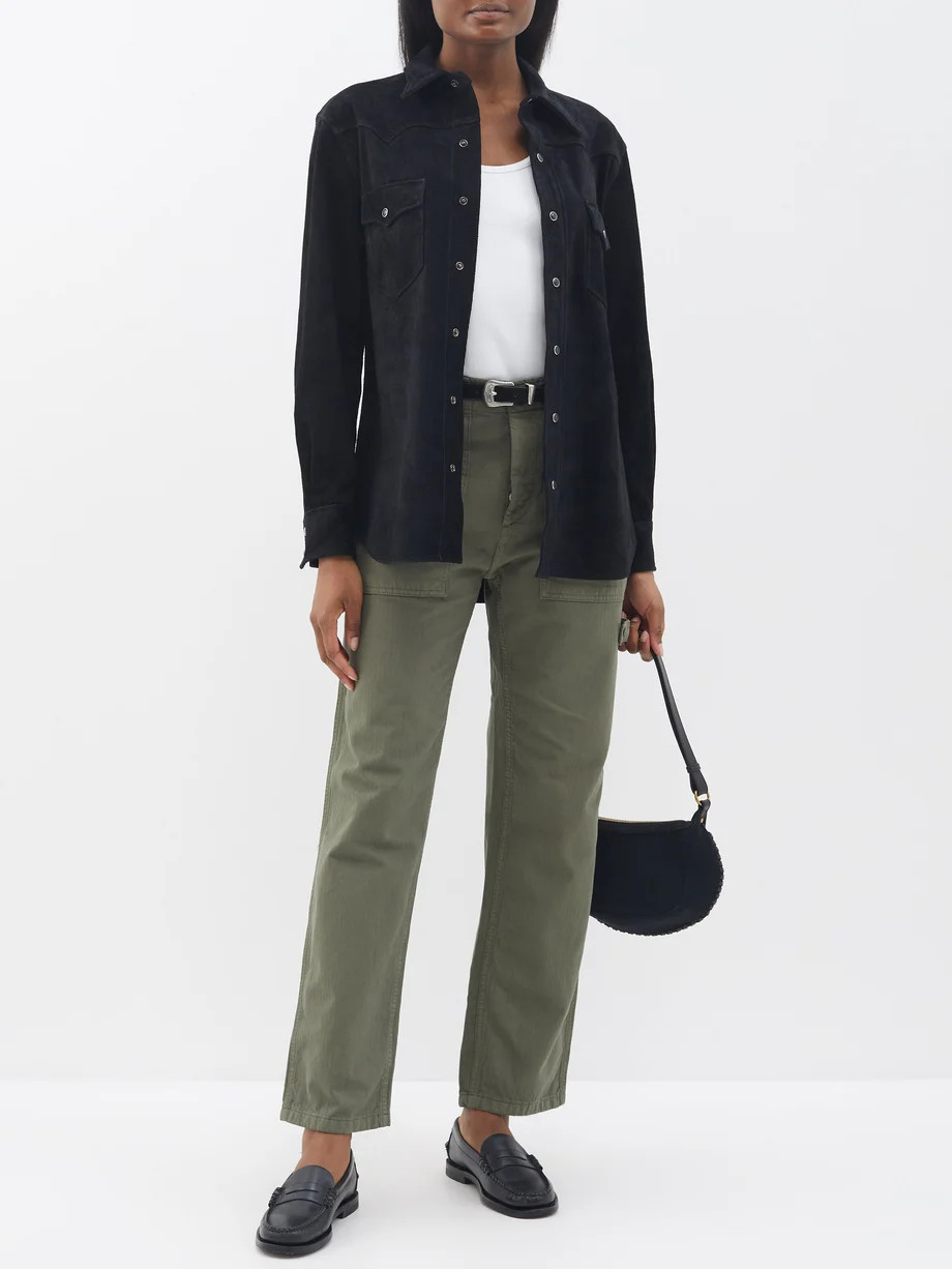 Embroidered leather loafers | Fortela | Matches (US)