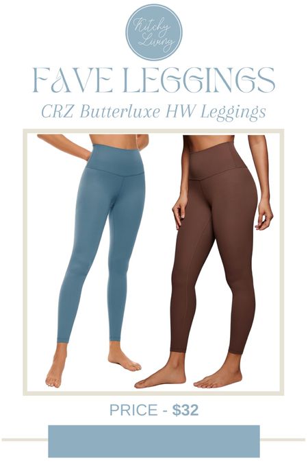 BEST lulu dupe leggings for a fraction of the cost! These CRZ Butterluxe High-Waisted Leggings come in 25” and 28” and are BUTTERY soft to the touch. Trust me, you need these leggings! #amazonfind #luludupe #athleisure 

#LTKfindsunder50 #LTKstyletip