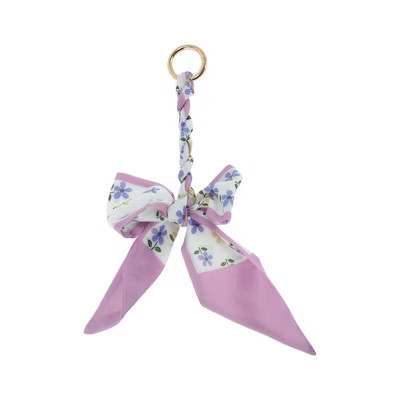 Unique Bargains Bow Bag Charm 1 Pc Pink, Purple Bow Flowers | Target