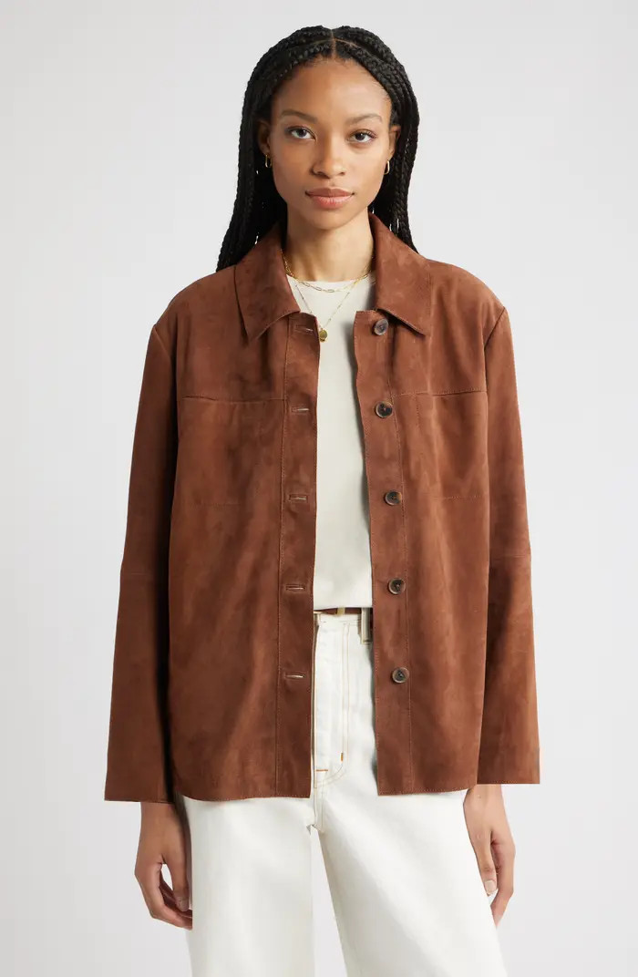 Nordstrom Suede Shirt Jacket | Nordstrom | Nordstrom