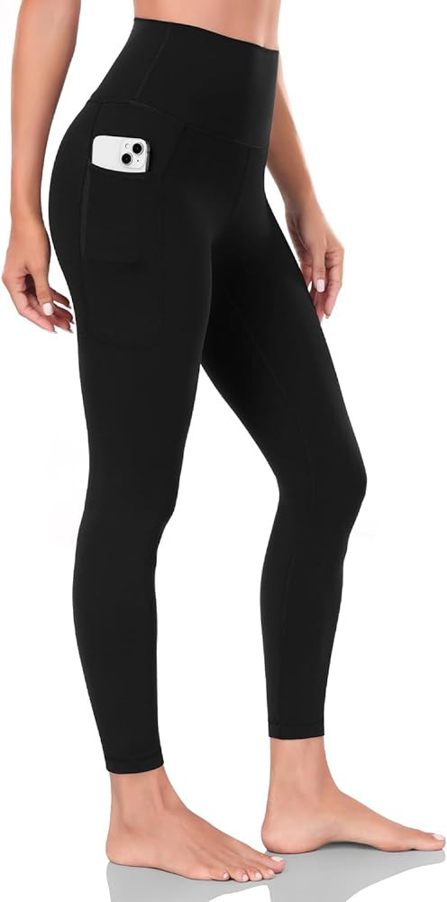 HeyNuts Workout Pro/Yoga Pro 7/8 Leggings with Side Pockets for Women, High Waisted Tummy Control... | Amazon (US)