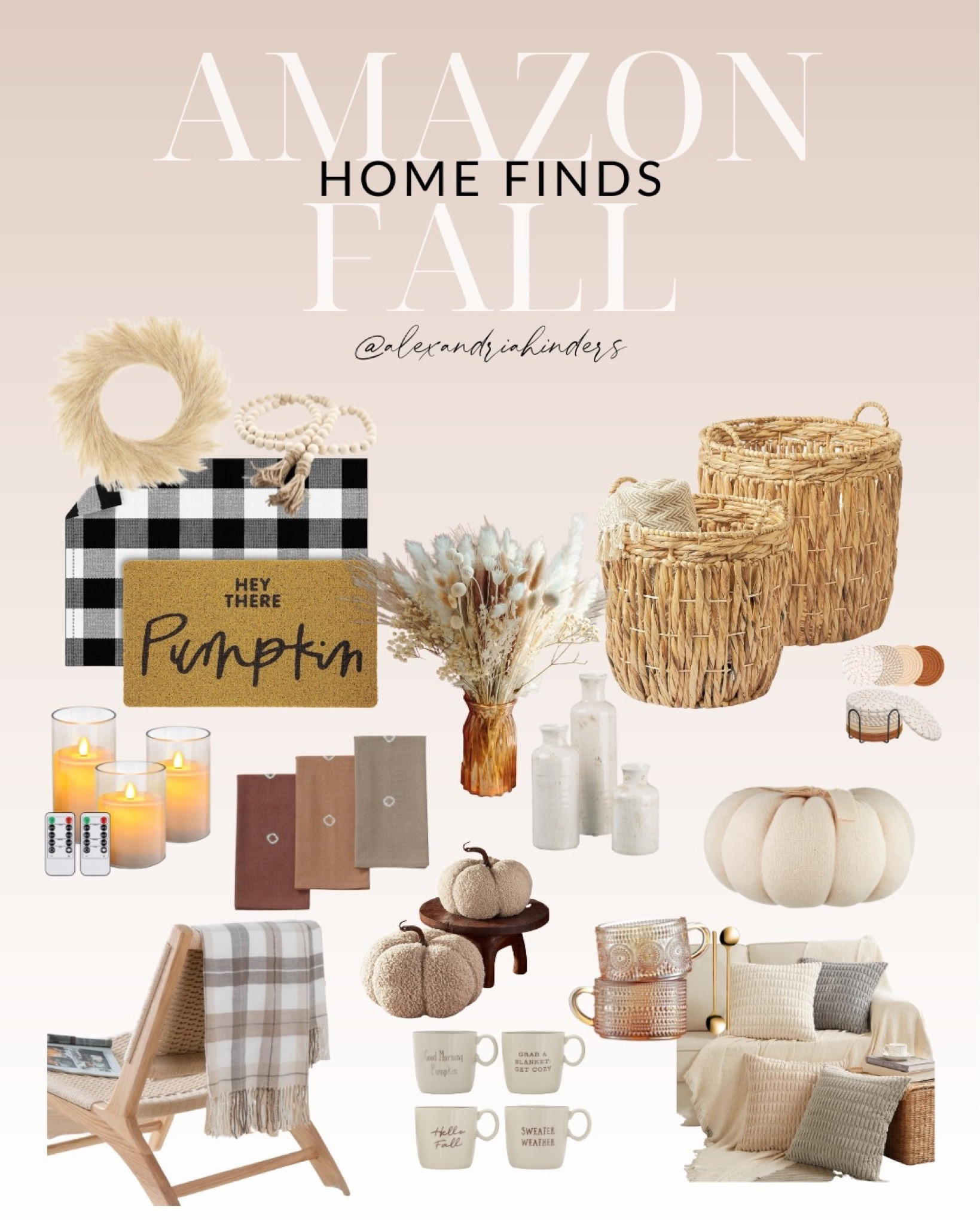 Embrace the cozy vibes of fall with these tasteful Amazon finds. Swap in warm throw blankets, decorative pillow covers, and welcoming door mats. Add soft, flickering light with battery-operated candles and an organic touch with dried florals. These pieces effortlessly bring a festive feel to your space without being overbearing. Time to infuse your home with the subtle charm of autumn! #FallDecor #AmazonFinds

#LTKhome #LTKSeasonal