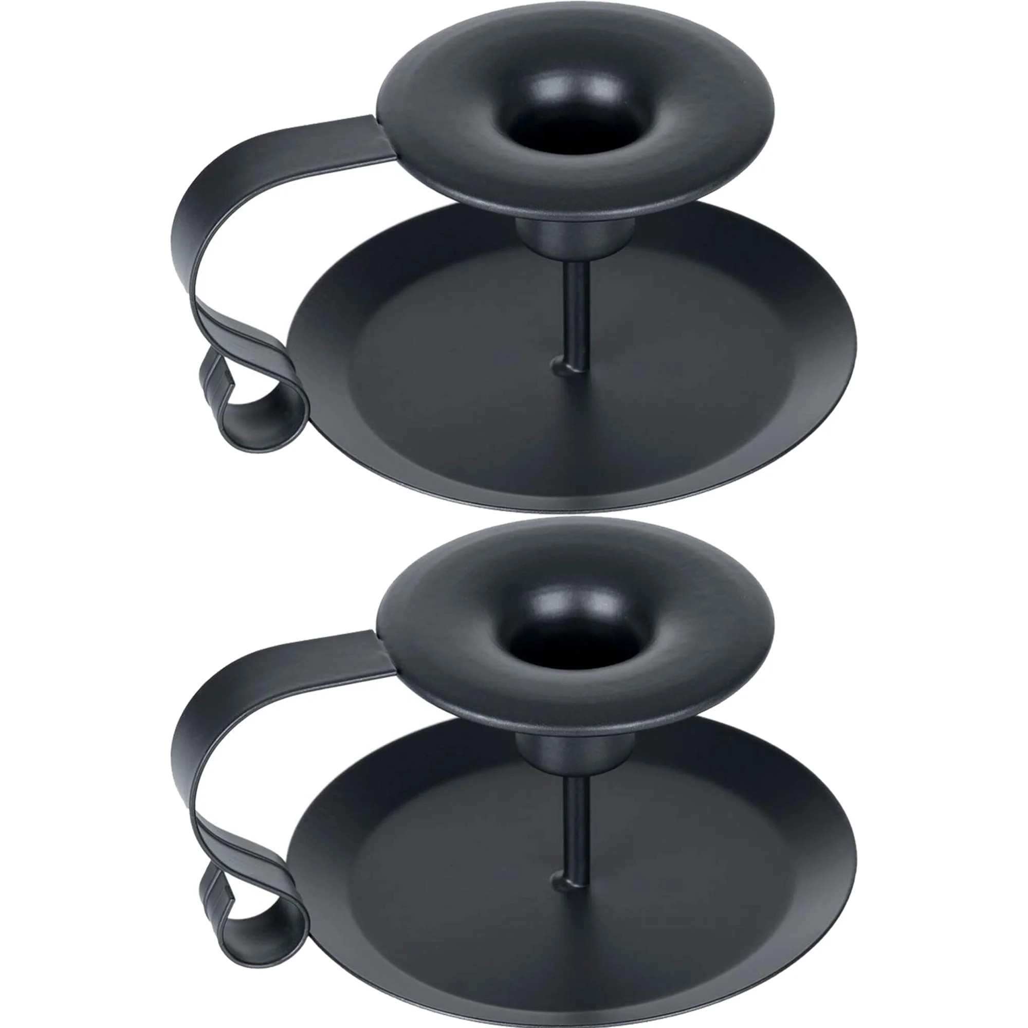 Nuptio Black Metal Taper Candle Holder, Wrought Iron Candlestick Holders with handles Home Decor... | Walmart (US)