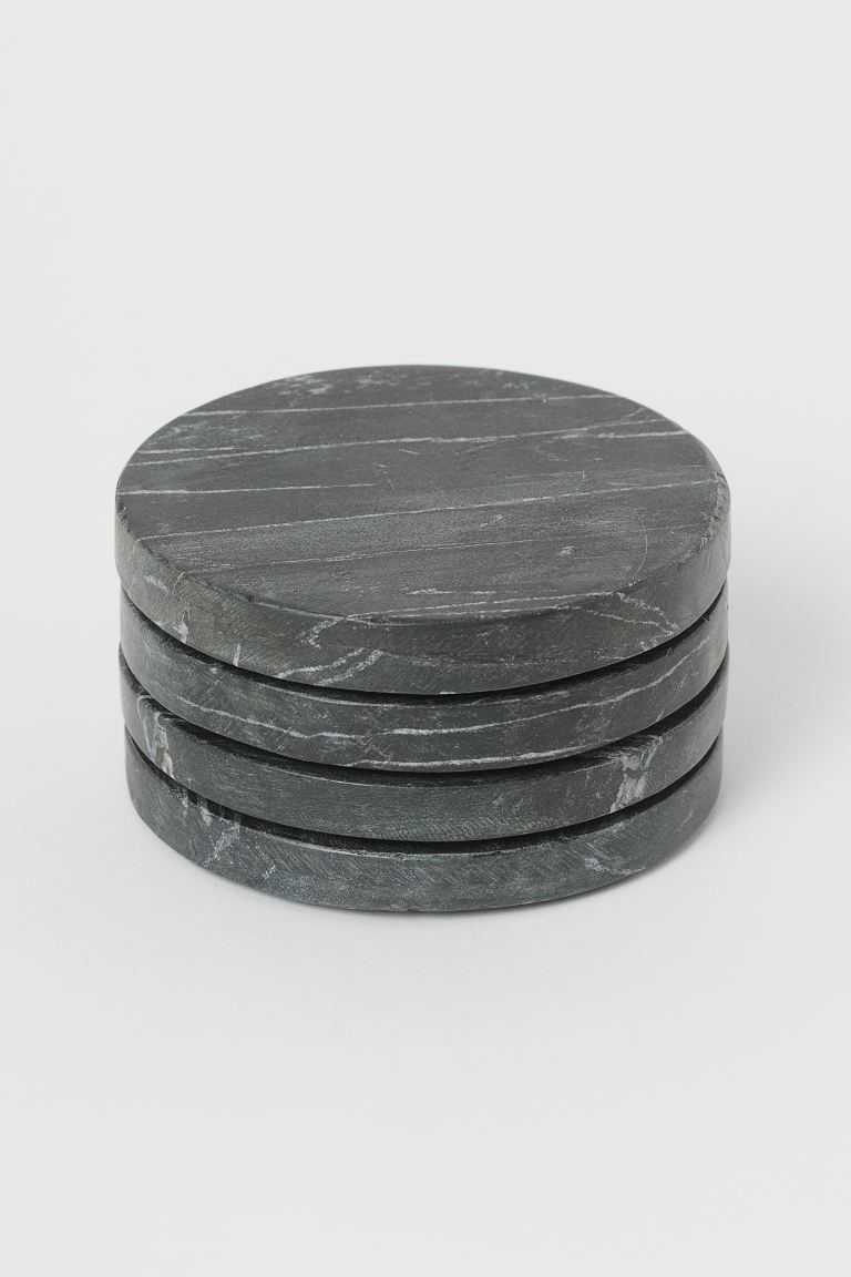 4-pack Marble Coasters | H&M (US + CA)