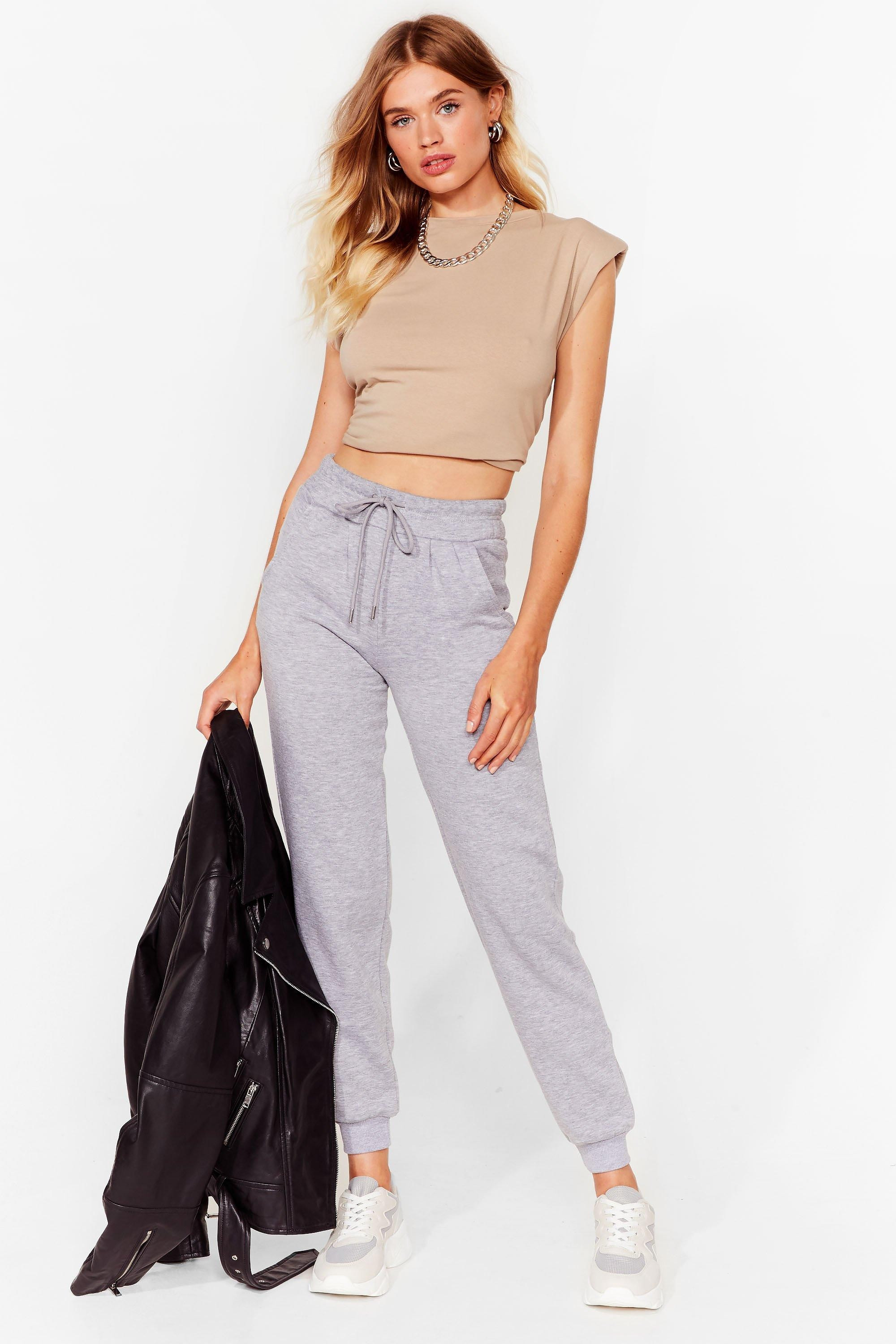 Womens Run Throught It High-Waisted Joggers - Grey | NastyGal (US & CA)