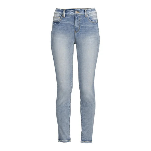 Time and Tru Women's High Rise Skinny Jeans - Walmart.com | Walmart (US)