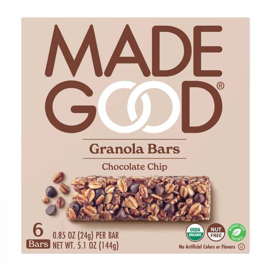 MadeGood Chocolate Chip Granola Bars - 6ct | Target