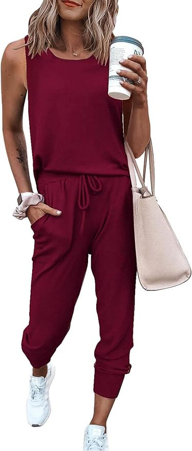 PRETTYGARDEN Women's Two Piece Outfit Sets Casual Summer Sleeveless Matching Lounge Wear Spring T... | Amazon (US)
