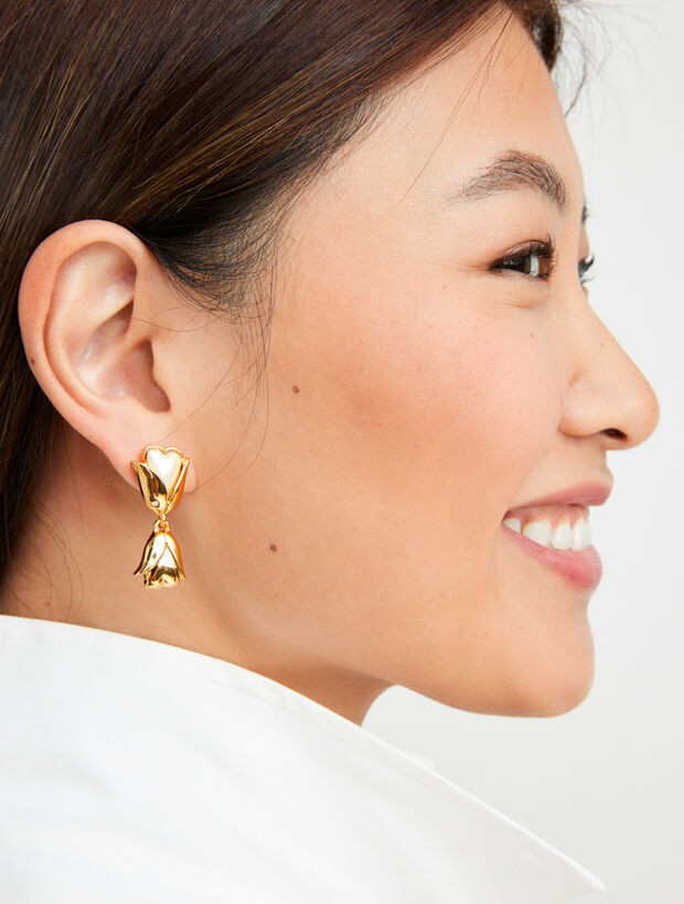 Budding Tulips Drop Earrings | Talbots
