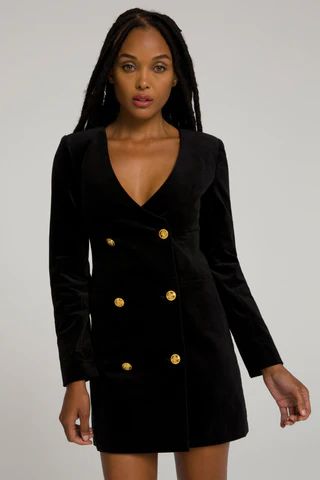 Boss Blazer Dress Black001, Plus Size 6 | Good American
