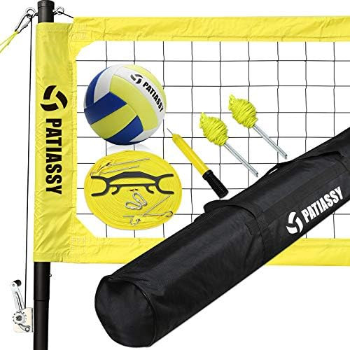 Patiassy Professional Volleyball Set - Includes Portable Outdoor Volleyball Net System with Heigh... | Amazon (US)
