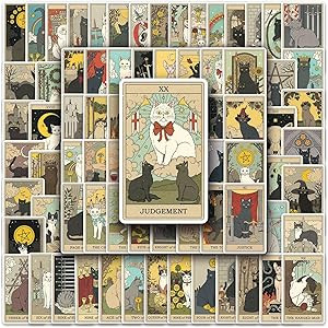78PCS Mysterious Tarot Stickers for Kids Teens Adults Tarot Myth Magic Astrology Divination Vinta... | Amazon (US)