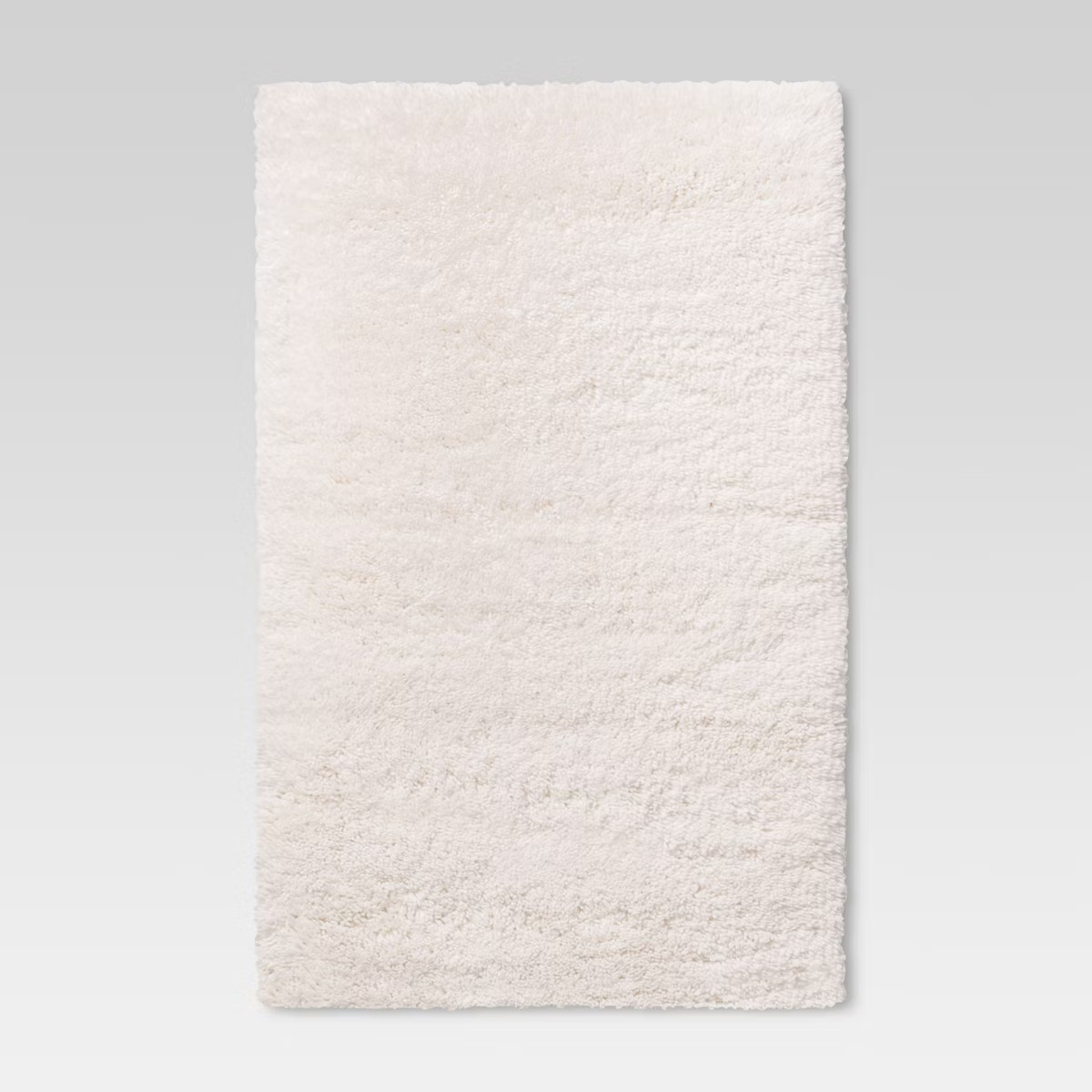 4'x5'6" Washable Plush Shag Accent Rug Cream - Room Essentials™ | Target