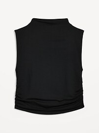 Fitted Mock-Neck Cropped Top for Women | Old Navy (US)